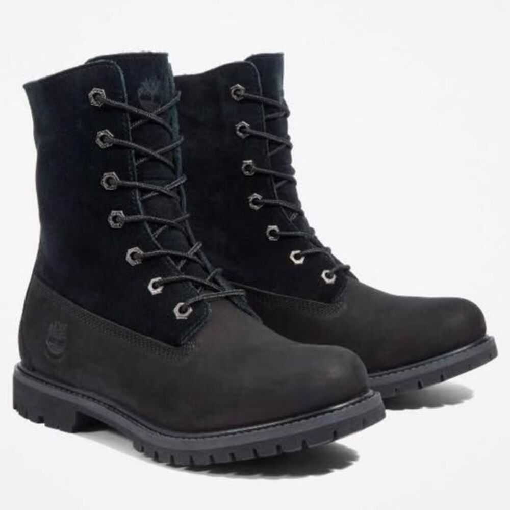 Timberland women’s warm line waterproof roll top boot Black - Picture 2 of 7